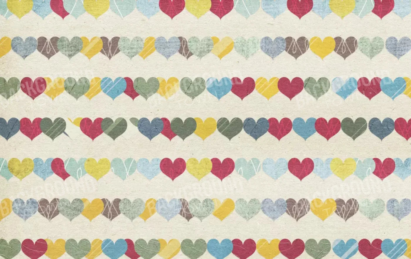 Country Hearts 16X10 Ultracloth ( 192 X 120 Inch ) Backdrop