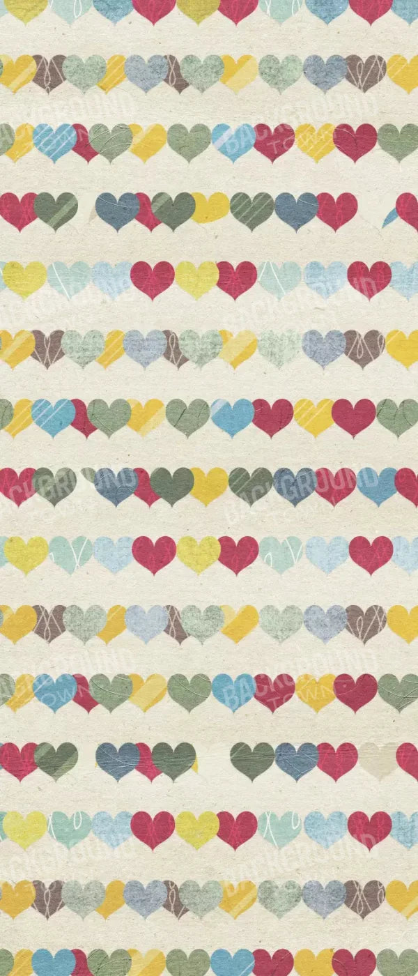 Country Hearts 5X12 Ultracloth For Westcott X-Drop ( 60 X 144 Inch ) Backdrop