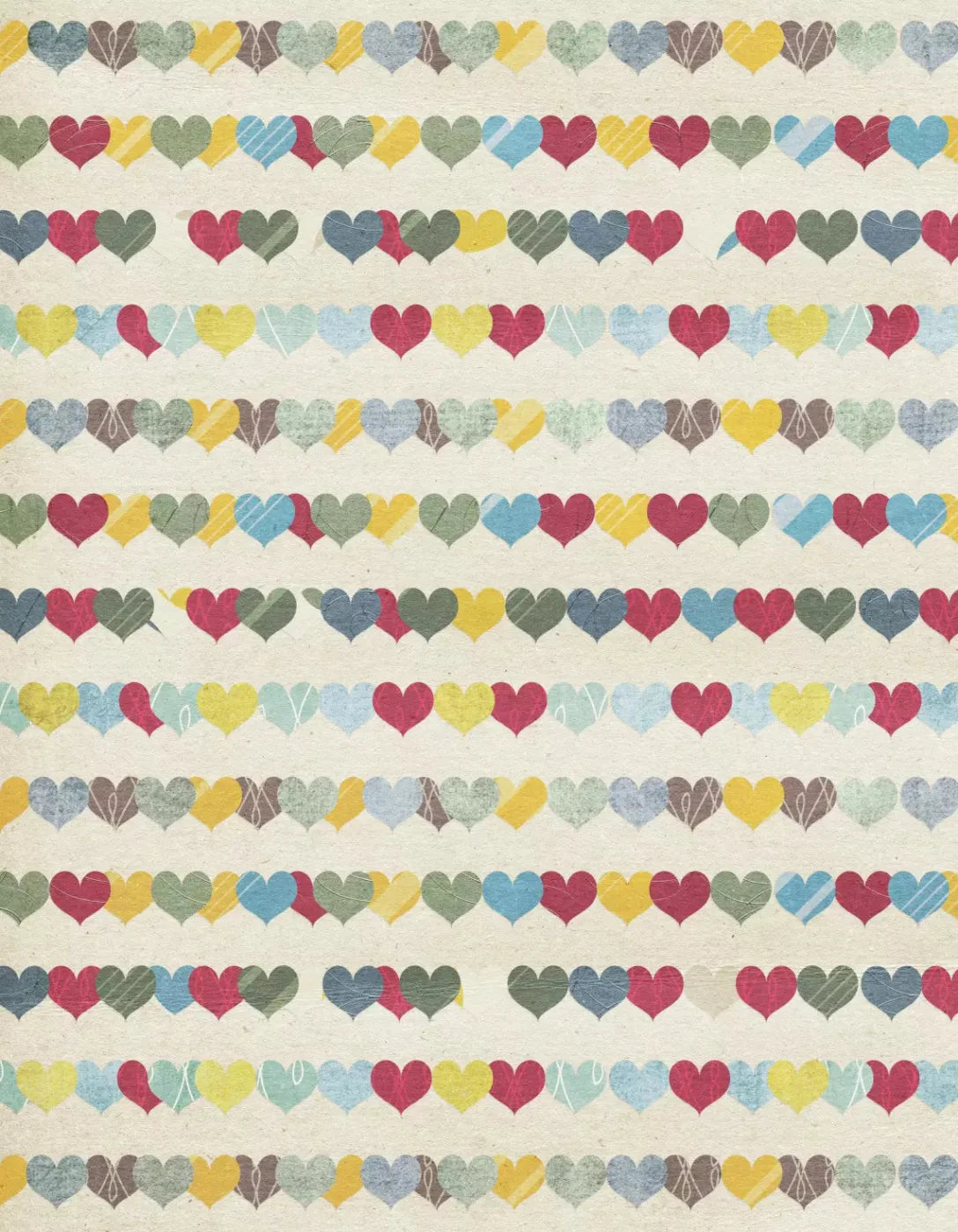 Country Hearts 6X8 Fleece ( 72 X 96 Inch ) Backdrop
