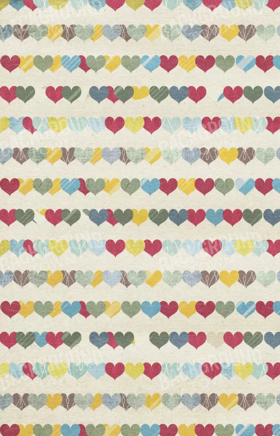 Country Hearts 8X12 Ultracloth ( 96 X 144 Inch ) Backdrop
