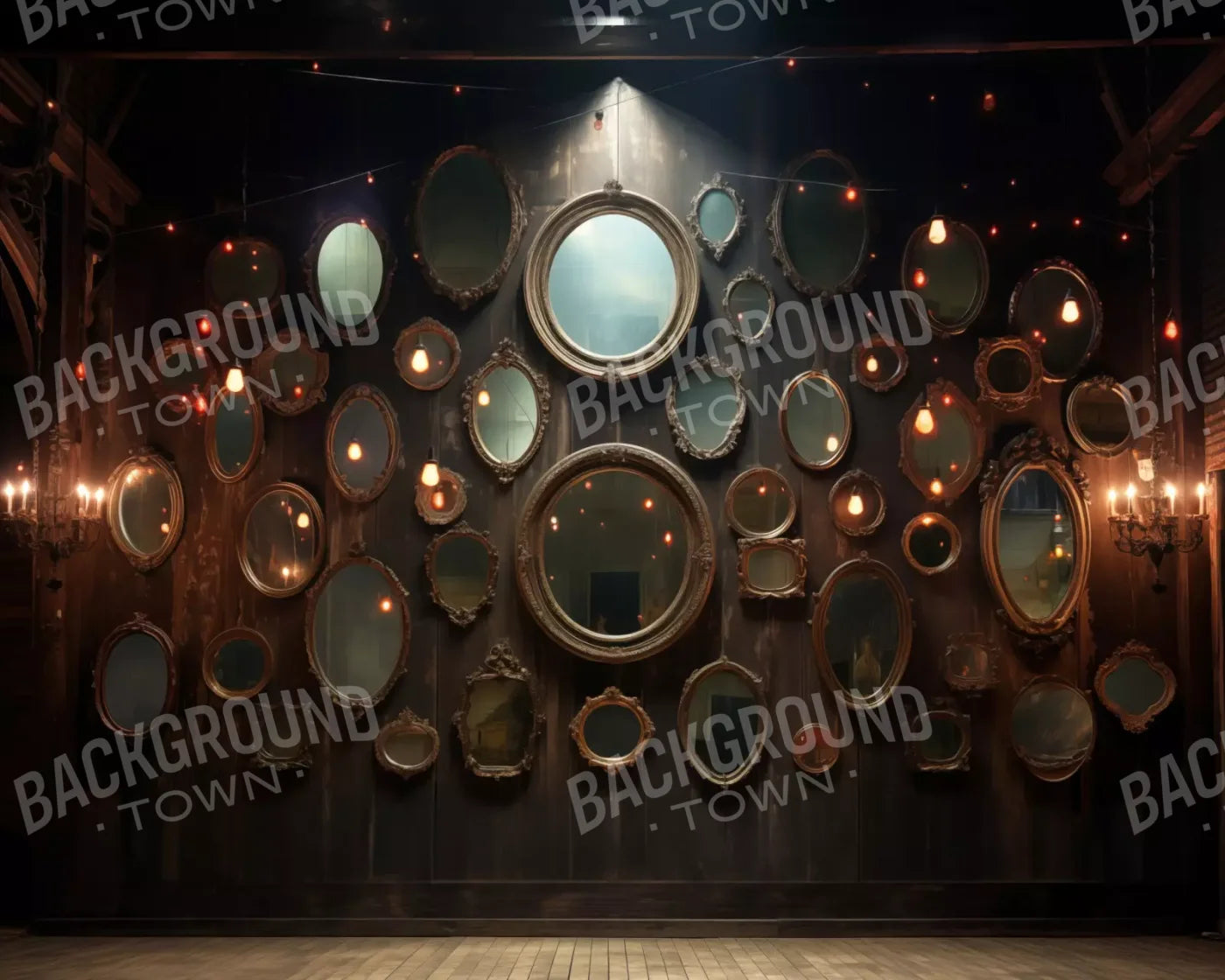 Country Mirror Stage 10’X8’ Fleece (120 X 96 Inch) Backdrop