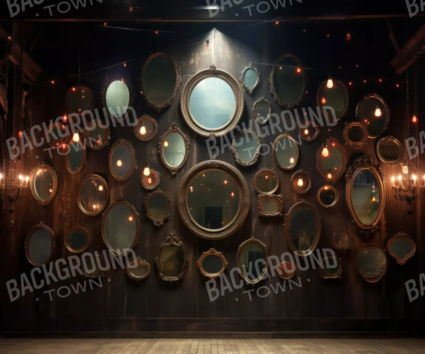 Country Mirror Stage 12’X10’ Ultracloth (144 X 120 Inch) Backdrop