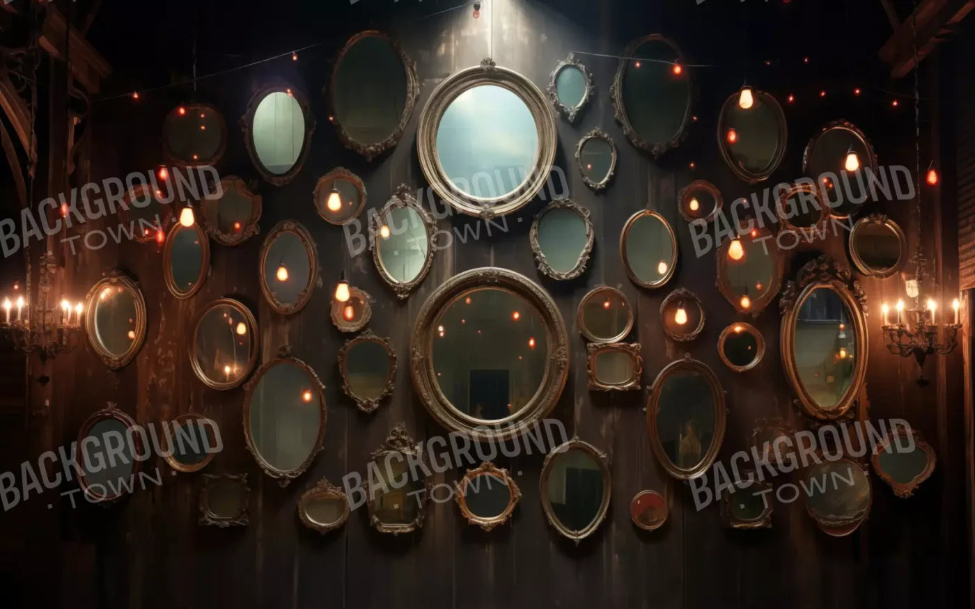 Country Mirror Stage 16’X10’ Ultracloth (192 X 120 Inch) Backdrop