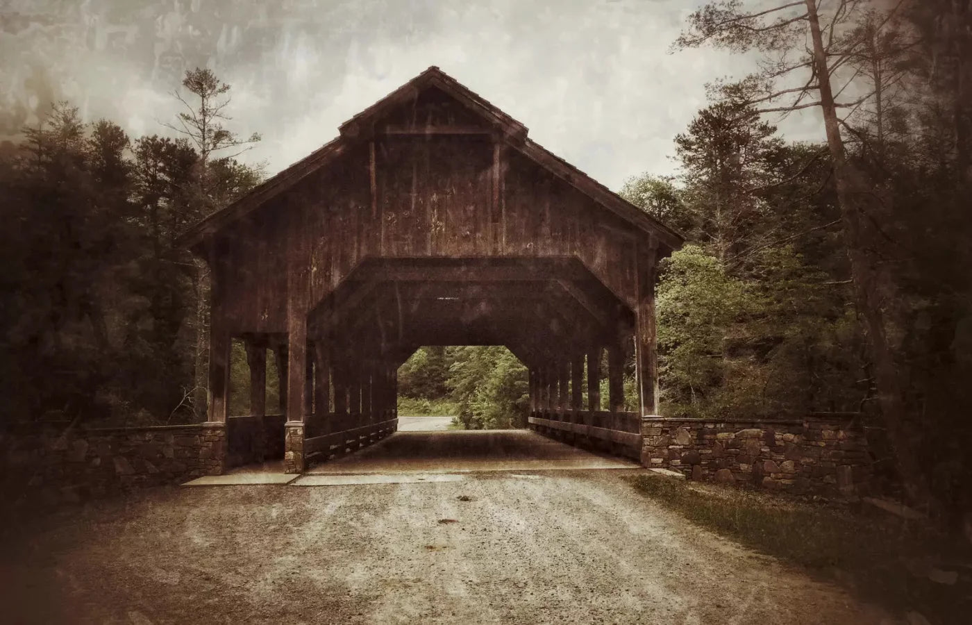 Covered Bridge 12X8 Ultracloth ( 144 X 96 Inch ) Backdrop