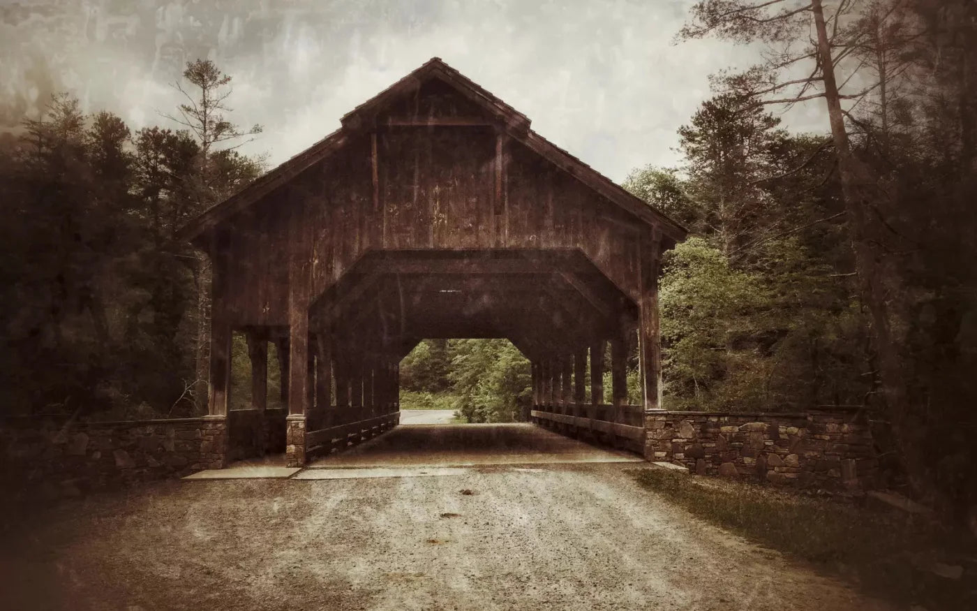 Covered Bridge 14X9 Ultracloth ( 168 X 108 Inch ) Backdrop