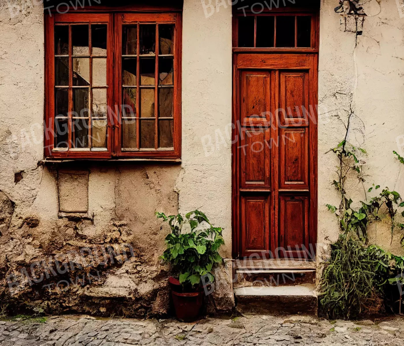 Cozy Street 12’X10’ Ultracloth (144 X 120 Inch) Backdrop