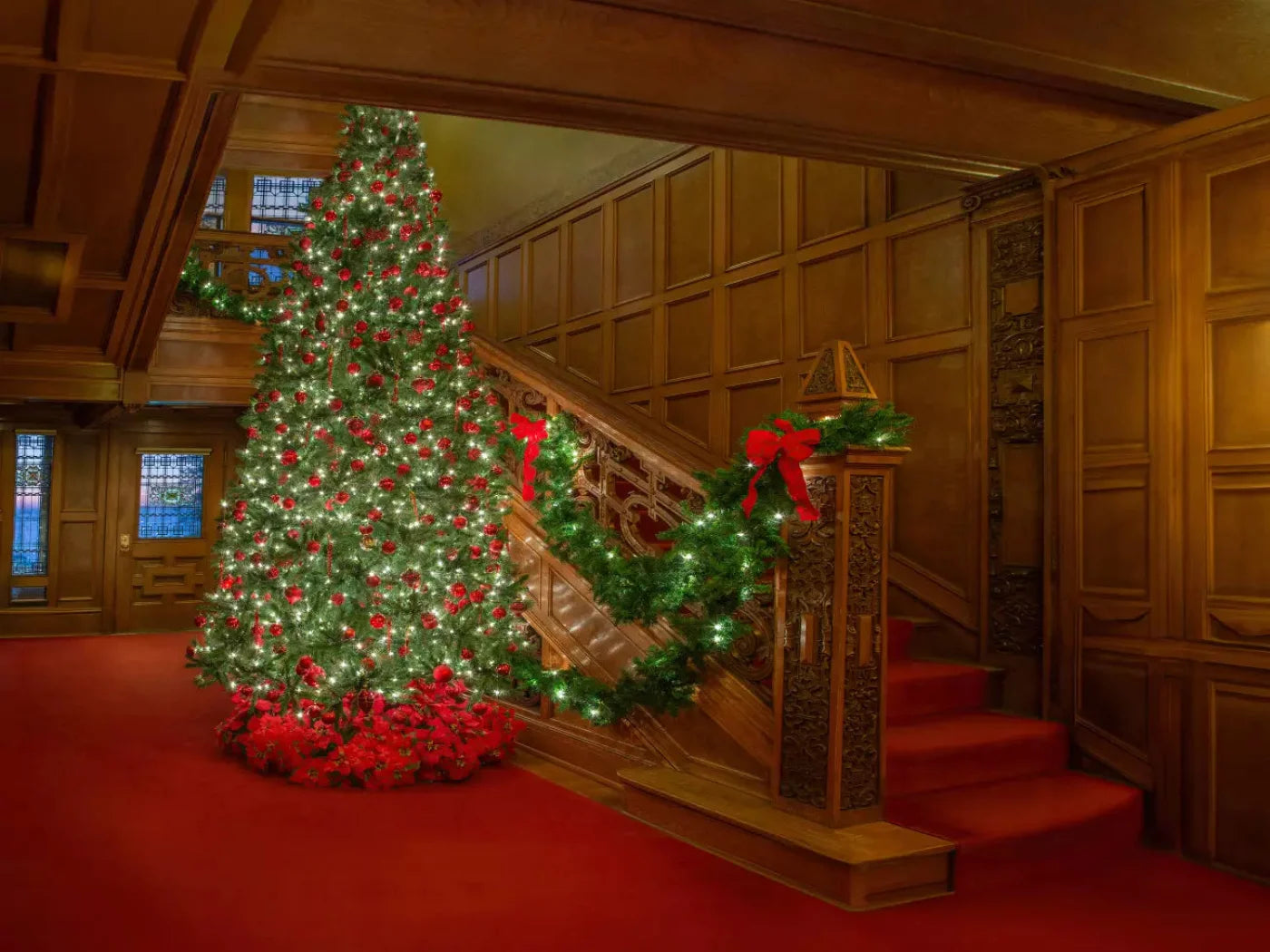 Craftsman Holiday 68X5 Fleece ( 80 X 60 Inch ) Backdrop