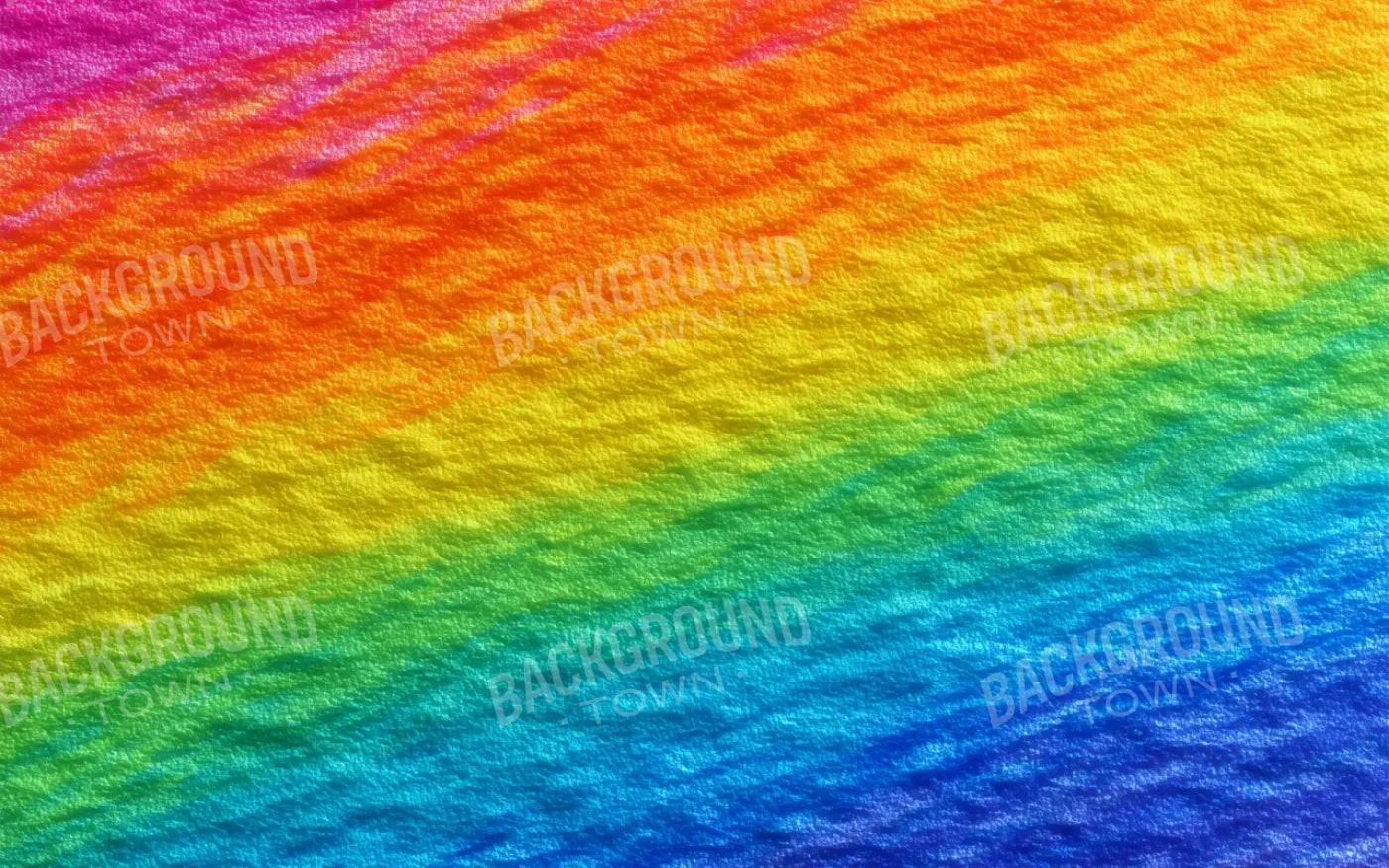 Crayon Rainbow 8’x5’ UltraCloth (96 x 60 inch) Backdrop