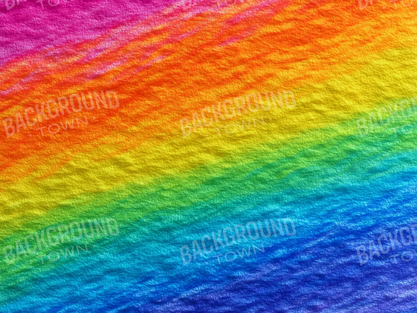 Crayon Rainbow 8’x6’ Fleece (96 x 72 inch) Backdrop