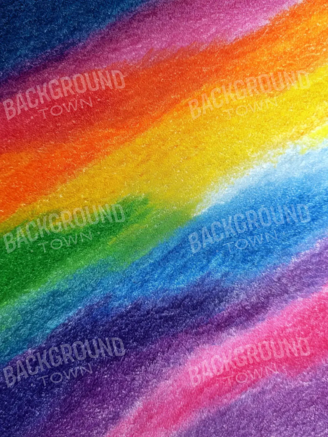 Crayon Waves 6’x8’ Fleece (72 x 96 inch) Backdrop