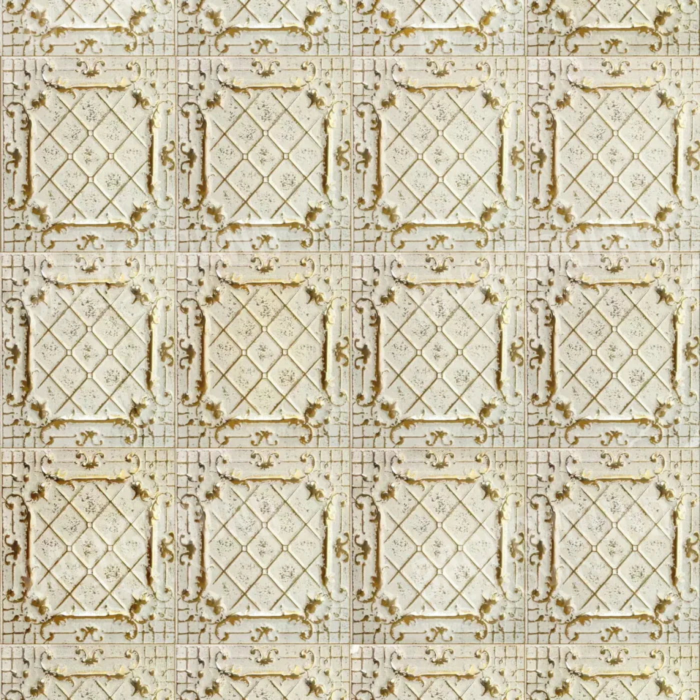 Cream Tiles 10X10 Ultracloth ( 120 X Inch ) Backdrop