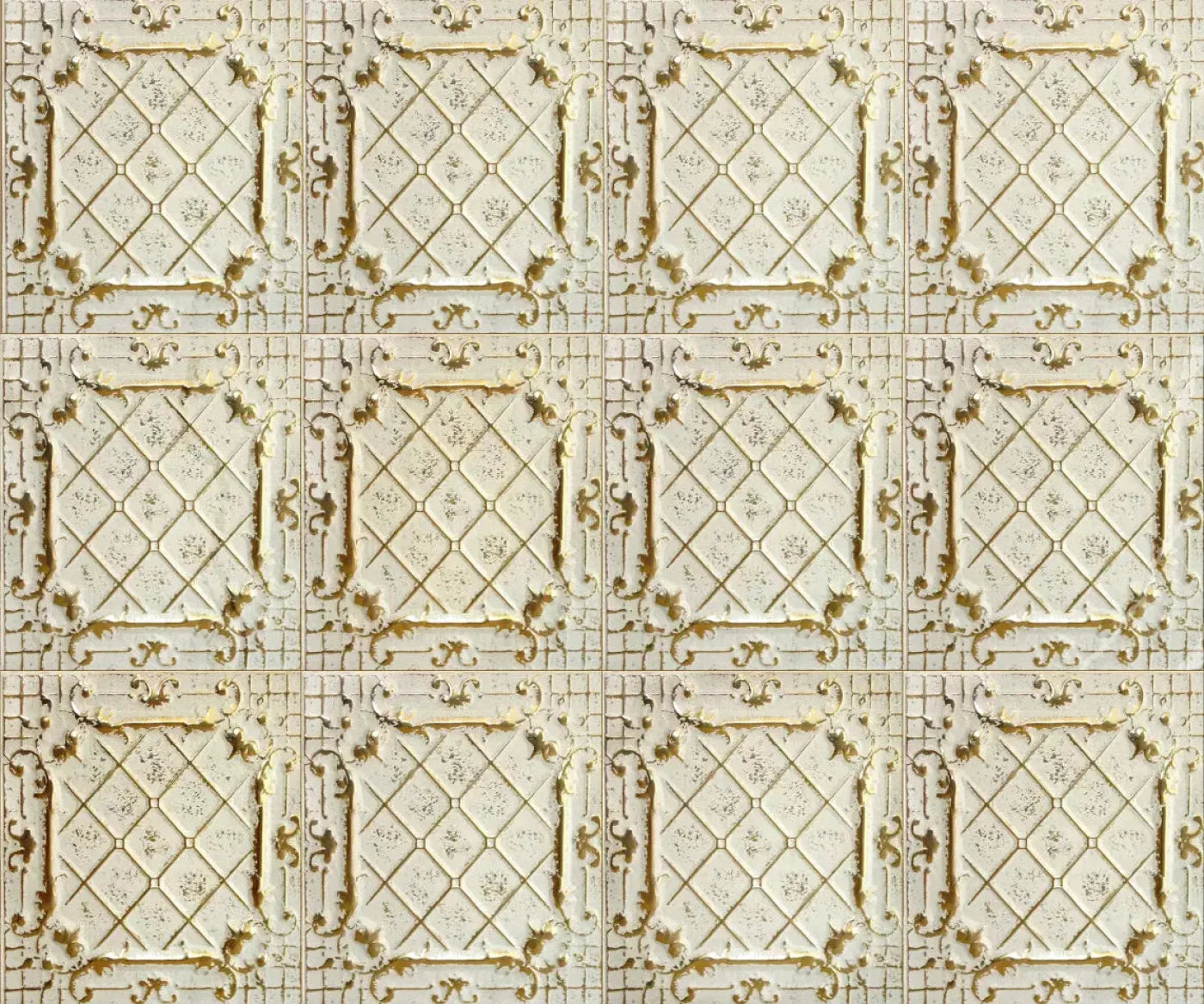Cream Tiles 5X42 Fleece ( 60 X 50 Inch ) Backdrop