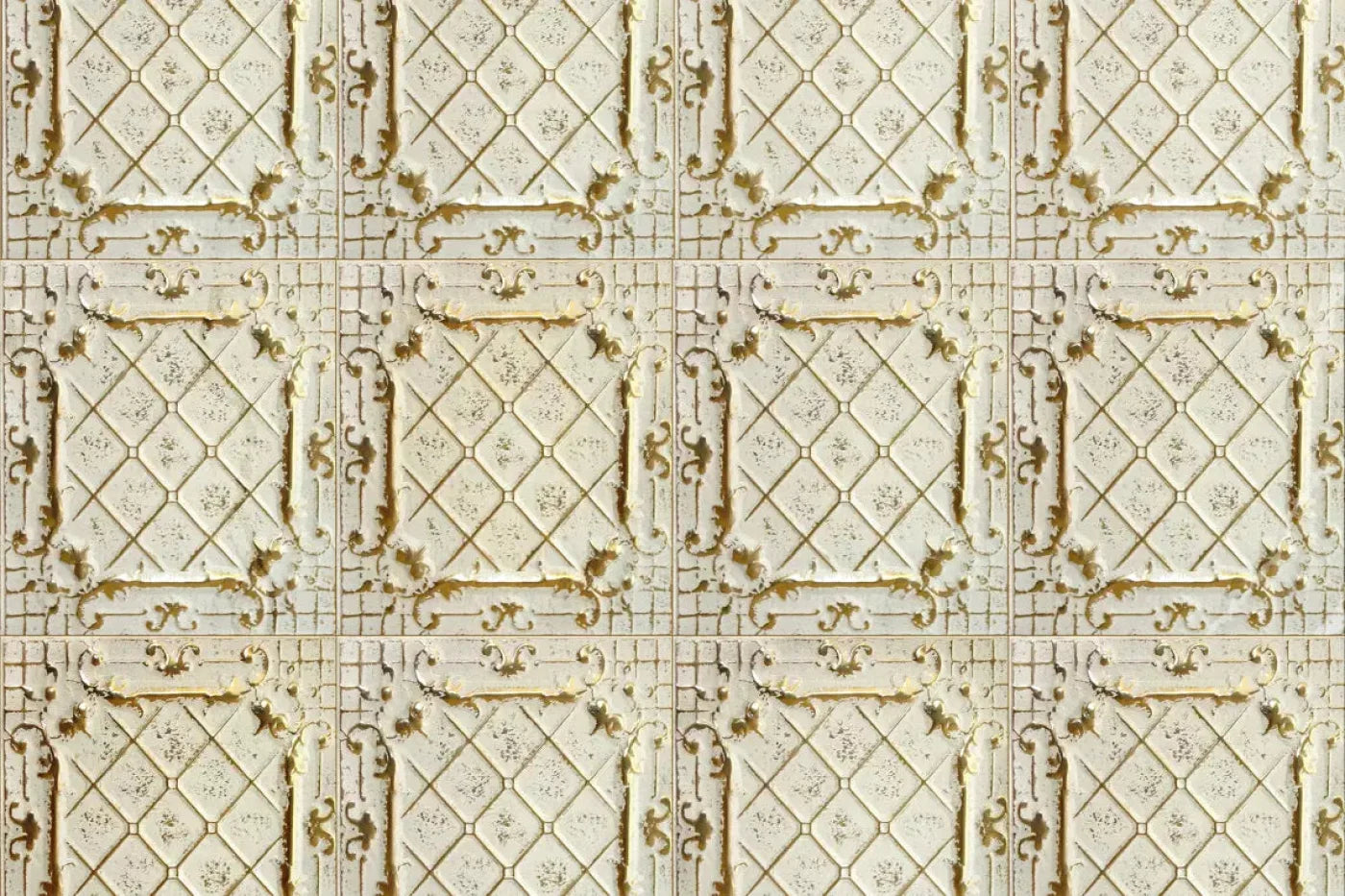 Cream Tiles 5X4 Rubbermat Floor ( 60 X 48 Inch ) Backdrop