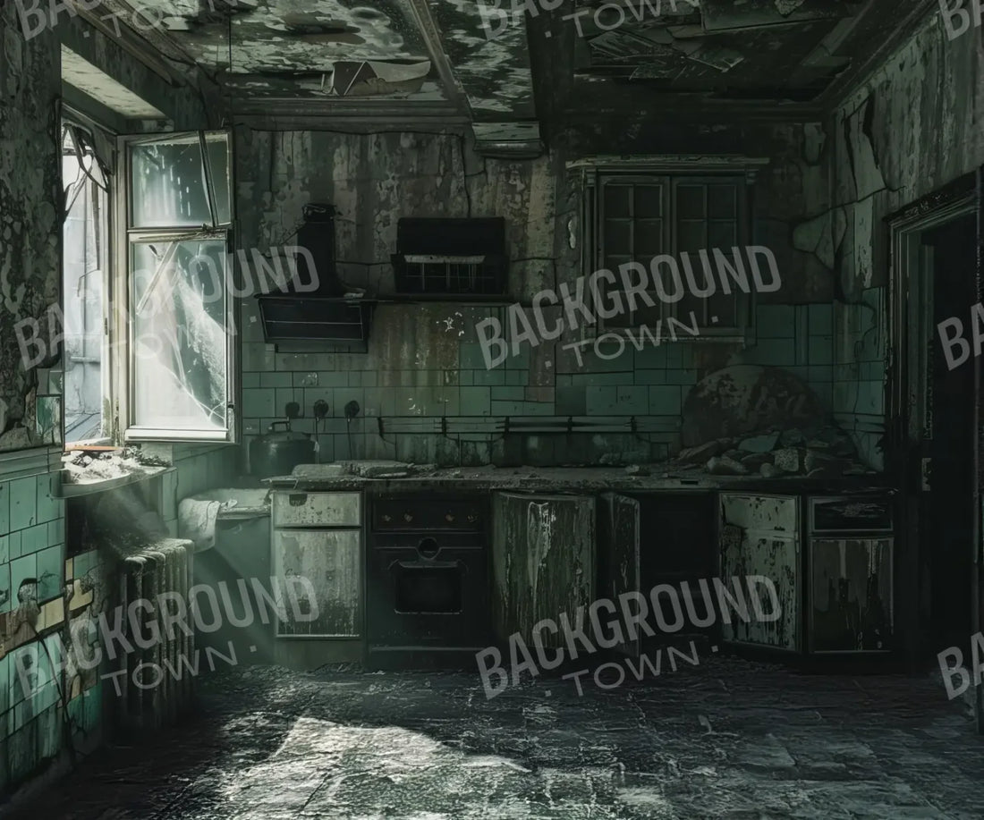 Creepy Decaying House 5’x4’2 Fleece (60 x 50 inch) Backdrop