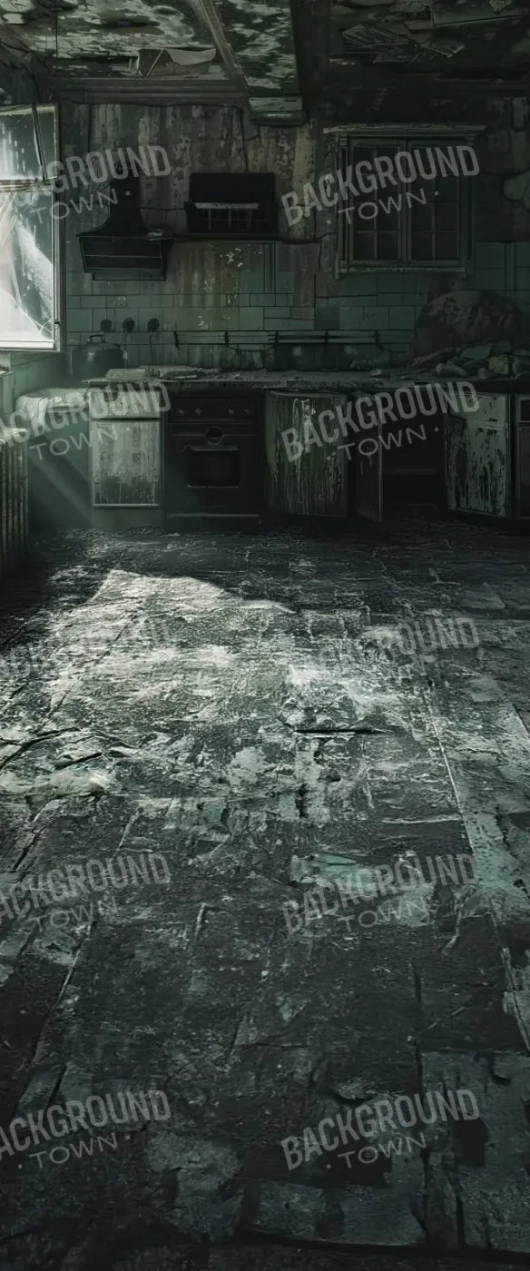 Creepy Decaying House Sweep 5’x12’ UltraCloth for Westcott X-Drop (60 x 144 inch) Backdrop