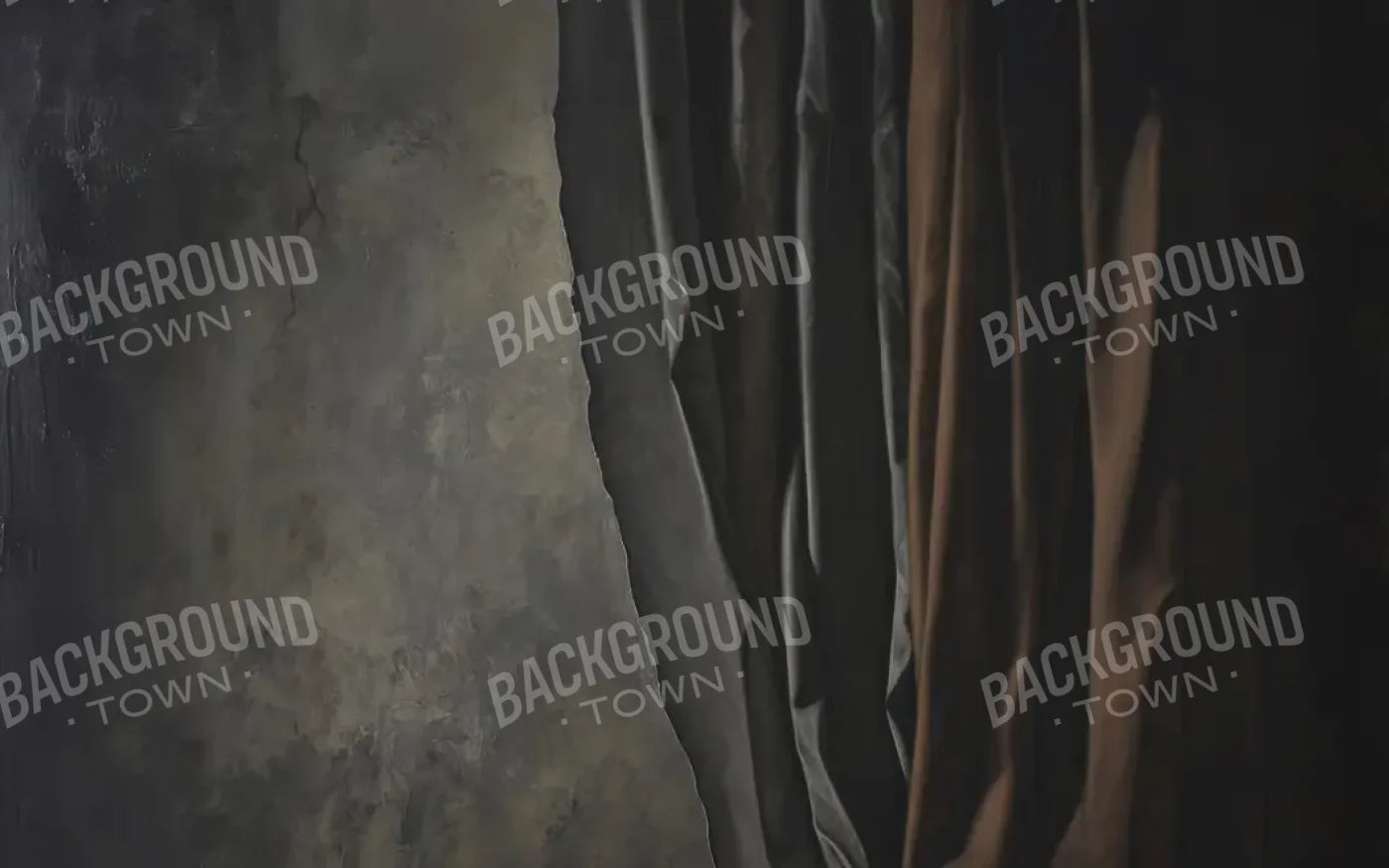 Curtained Wall Brown 16’x10’ UltraCloth (192 x 120 inch) Backdrop
