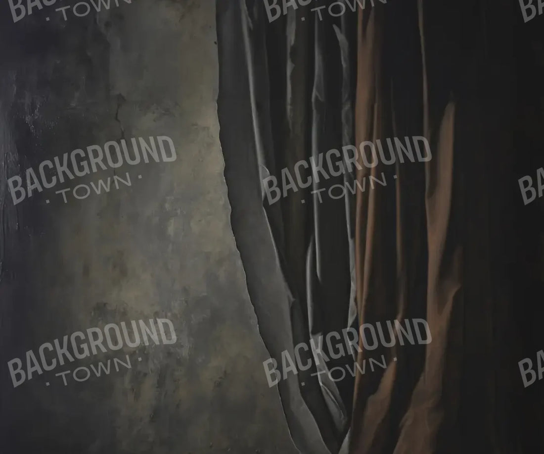 Curtained Wall Brown 5’x4’2 Fleece (60 x 50 inch) Backdrop