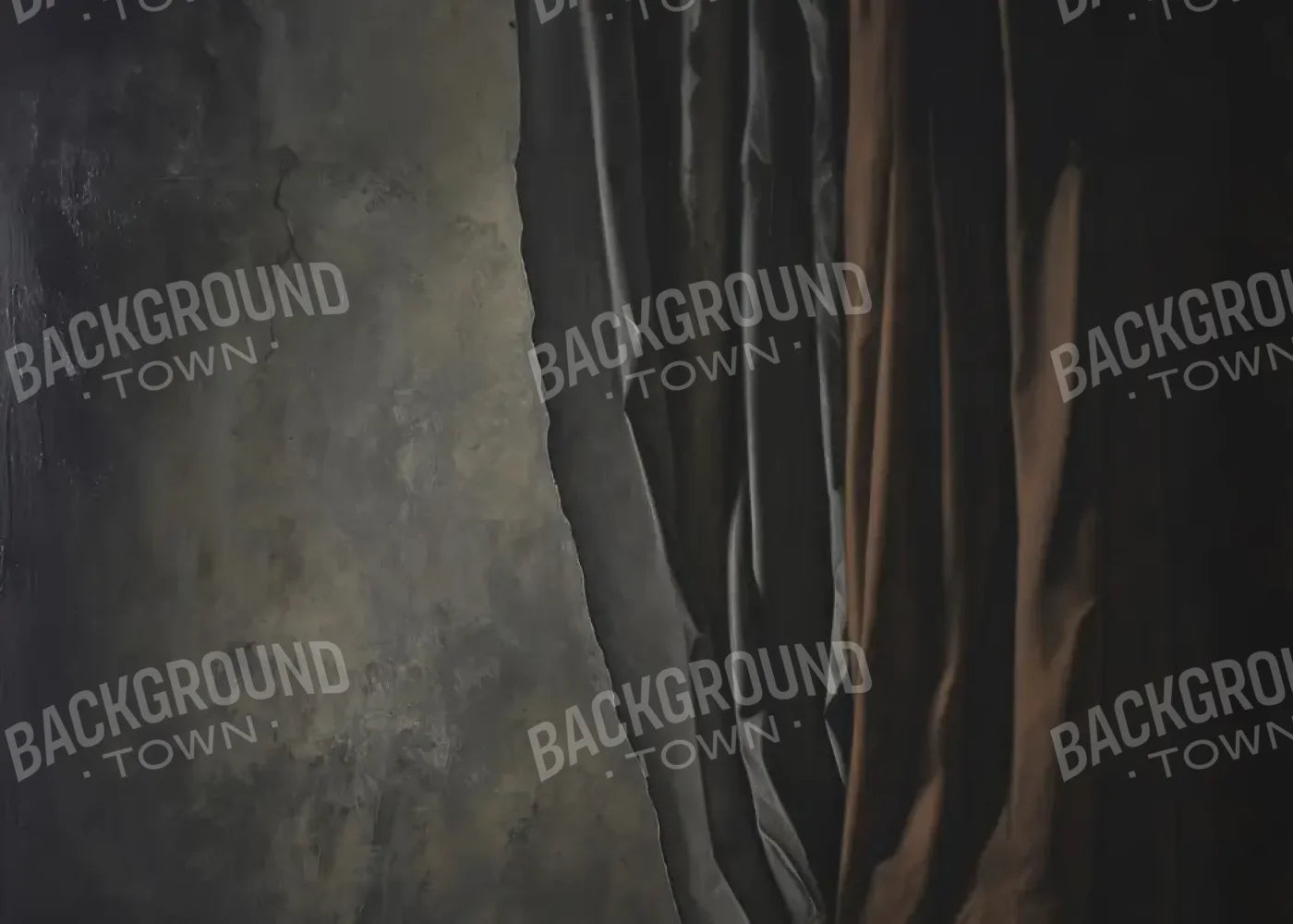 Curtained Wall Brown 7’x5’ UltraCloth (84 x 60 inch) Backdrop
