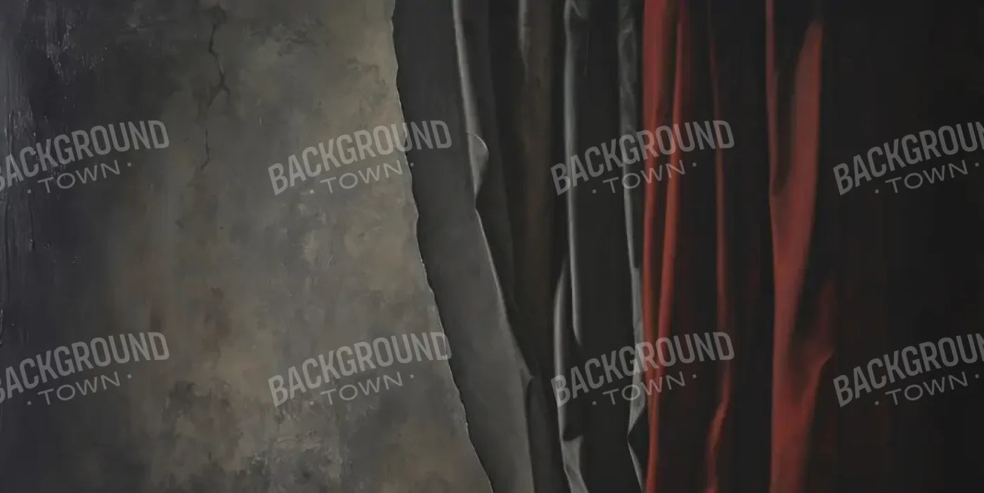 Curtained Wall Red 20’x10’ UltraCloth (240 x 120 inch) Backdrop
