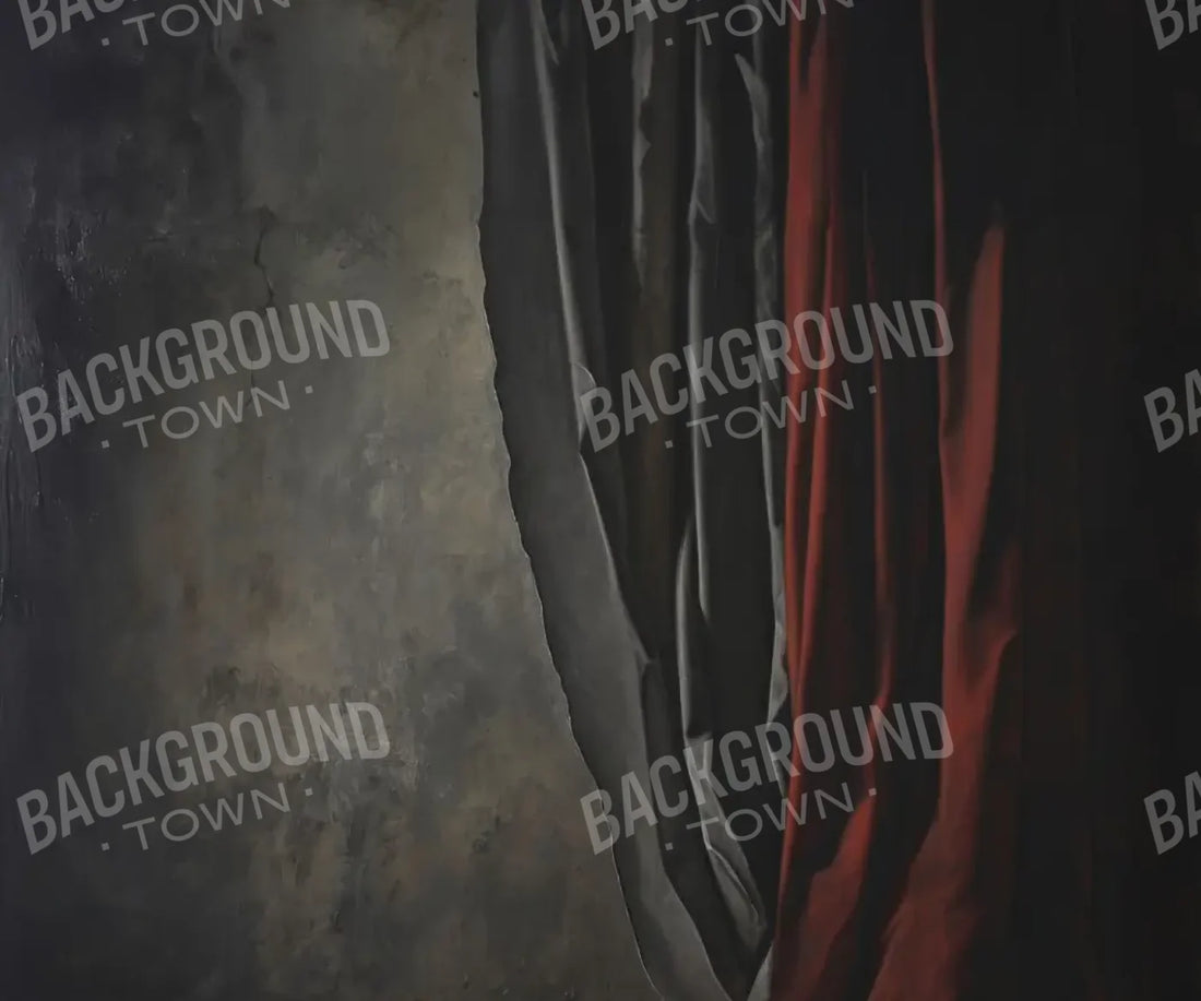 Curtained Wall Red 5’x4’2 Fleece (60 x 50 inch) Backdrop