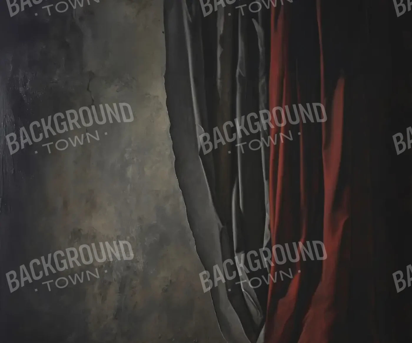 Curtained Wall Red 5’x4’2 Fleece (60 x 50 inch) Backdrop