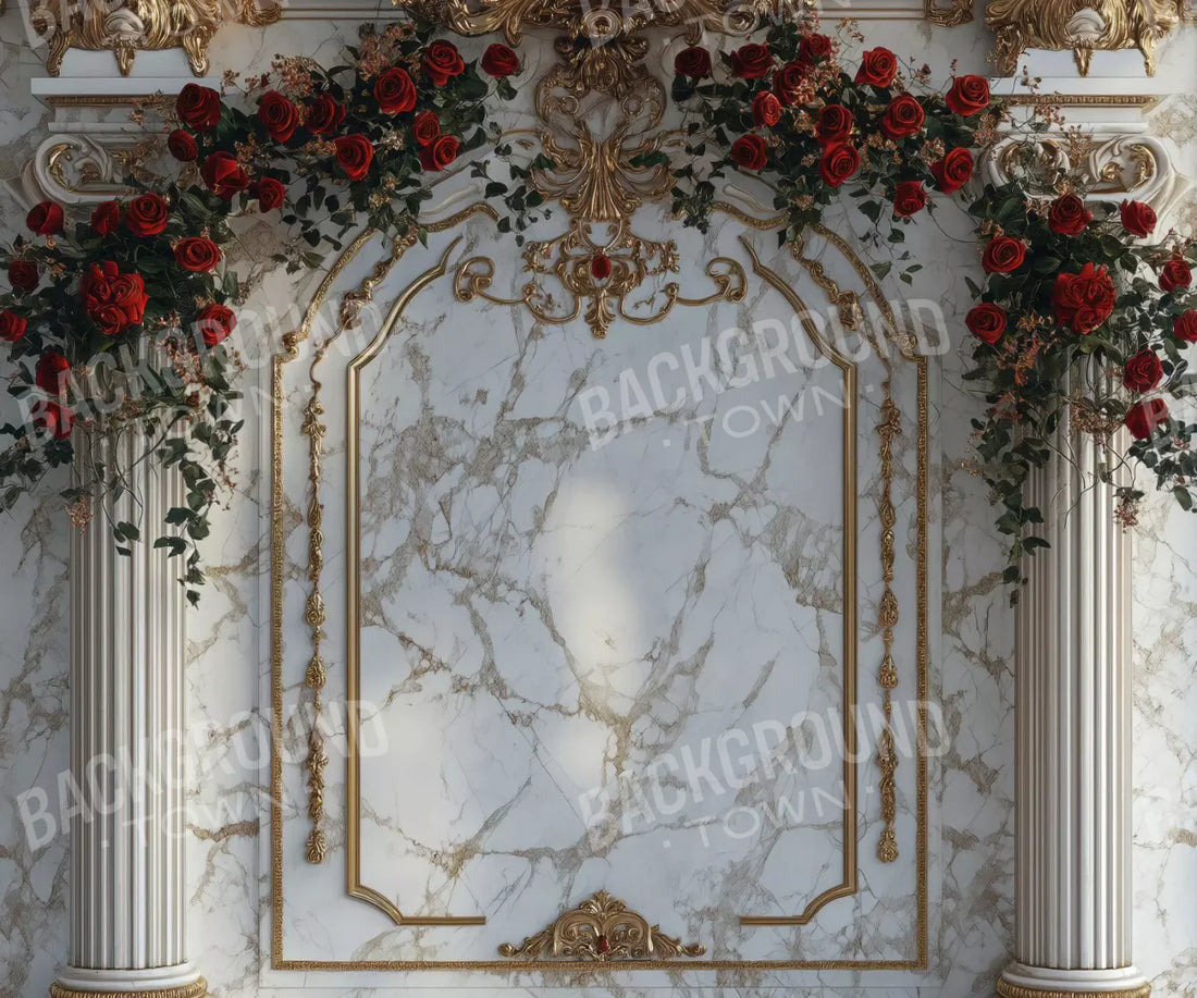 Curved Rose Arch 5’X4’2 Fleece (60 X 50 Inch) Backdrop