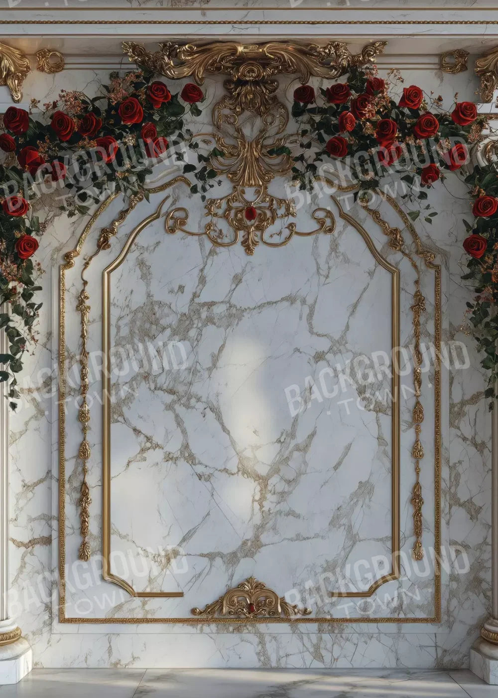 Curved Rose Arch 5’X7’ Ultracloth (60 X 84 Inch) Backdrop