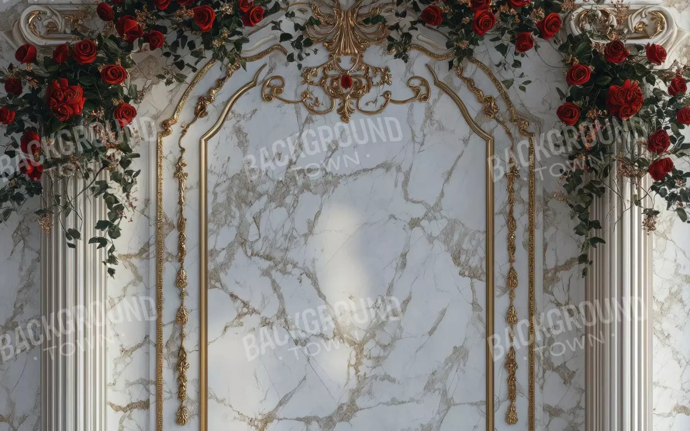 Curved Rose Arch 8’X5’ Ultracloth (96 X 60 Inch) Backdrop