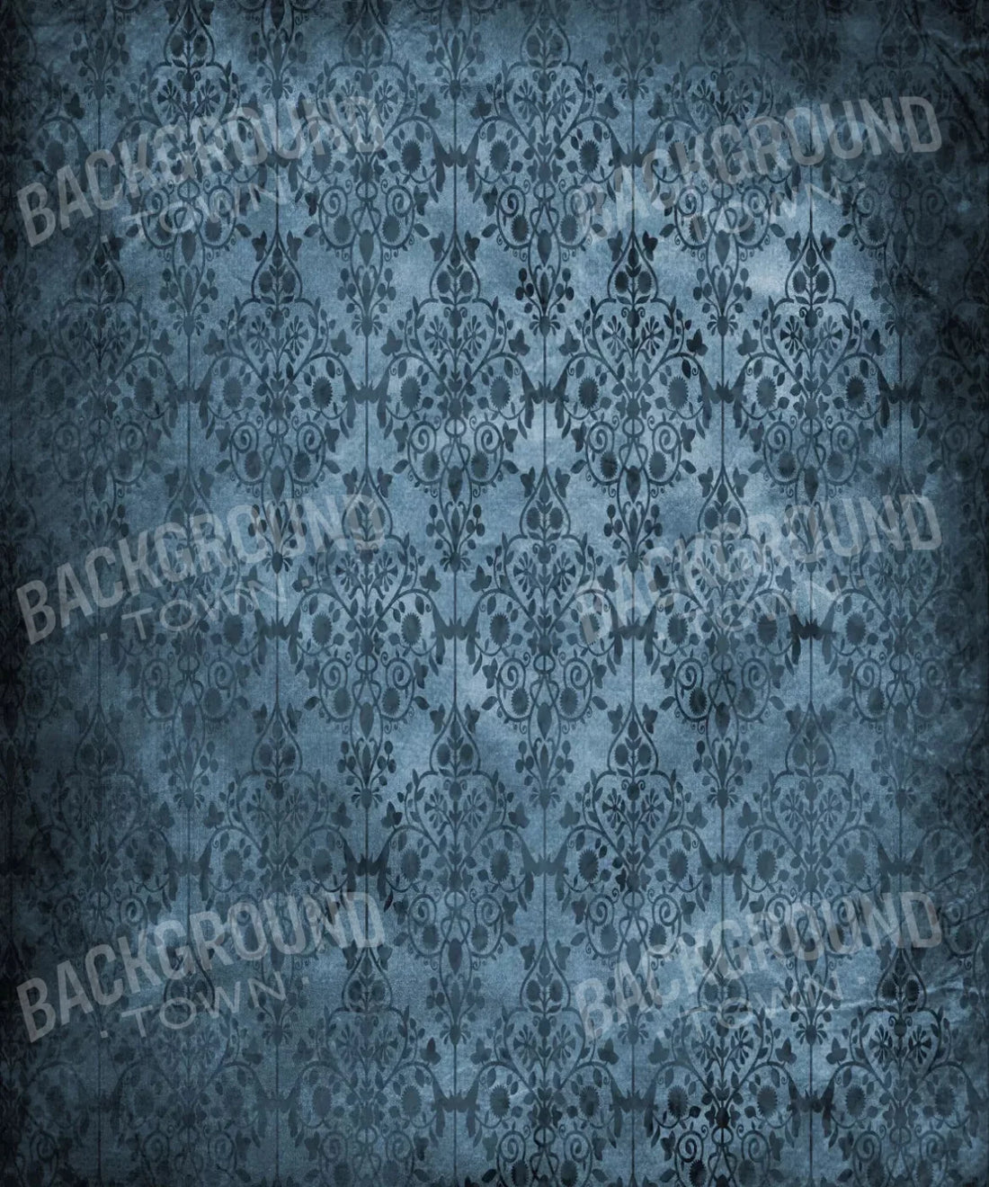 Blue Damask Backdrop for Photography