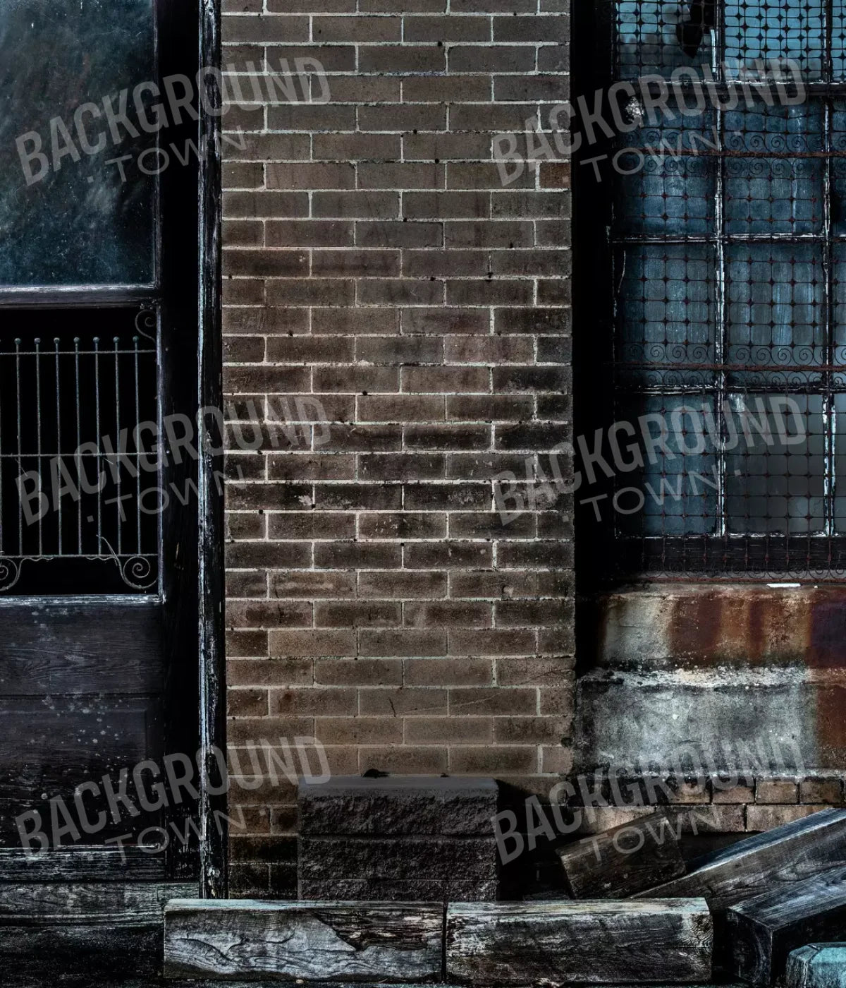 Dark Back Alley 10’X12’ Ultracloth (120 X 144 Inch) Backdrop