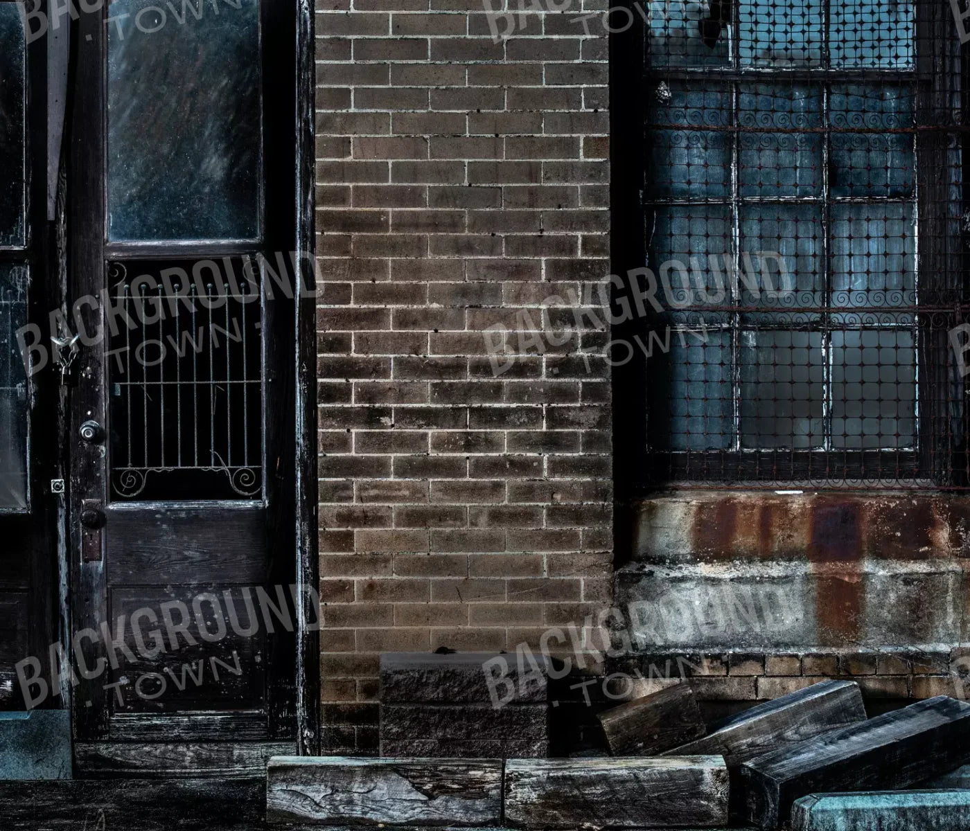 Dark Back Alley 12’X10’ Ultracloth (144 X 120 Inch) Backdrop
