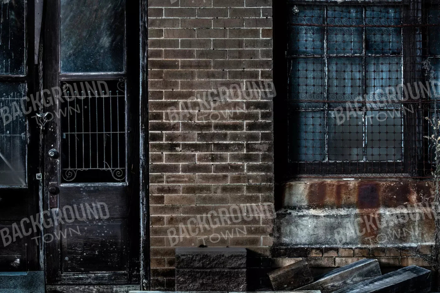 Dark Back Alley 8’X5’ Ultracloth (96 X 60 Inch) Backdrop
