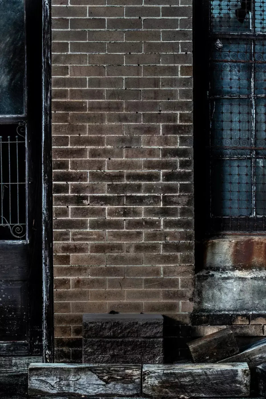 Dark Back Alley Backdrop