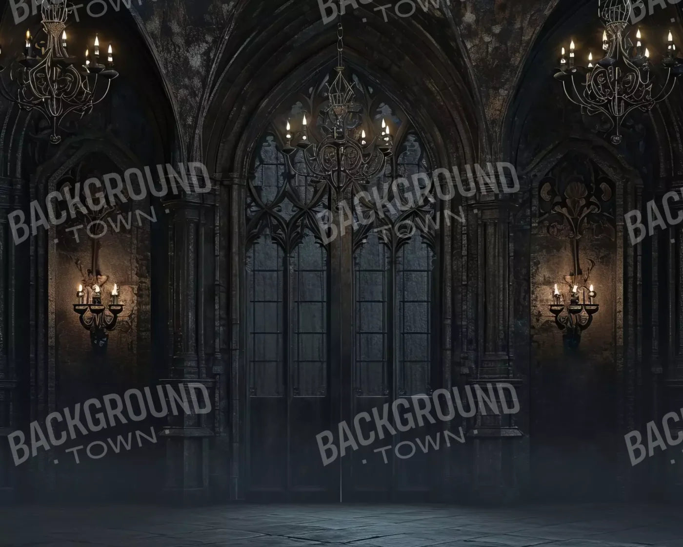 Dark Castle Great Hall 10’X8’ Fleece (120 X 96 Inch) Backdrop