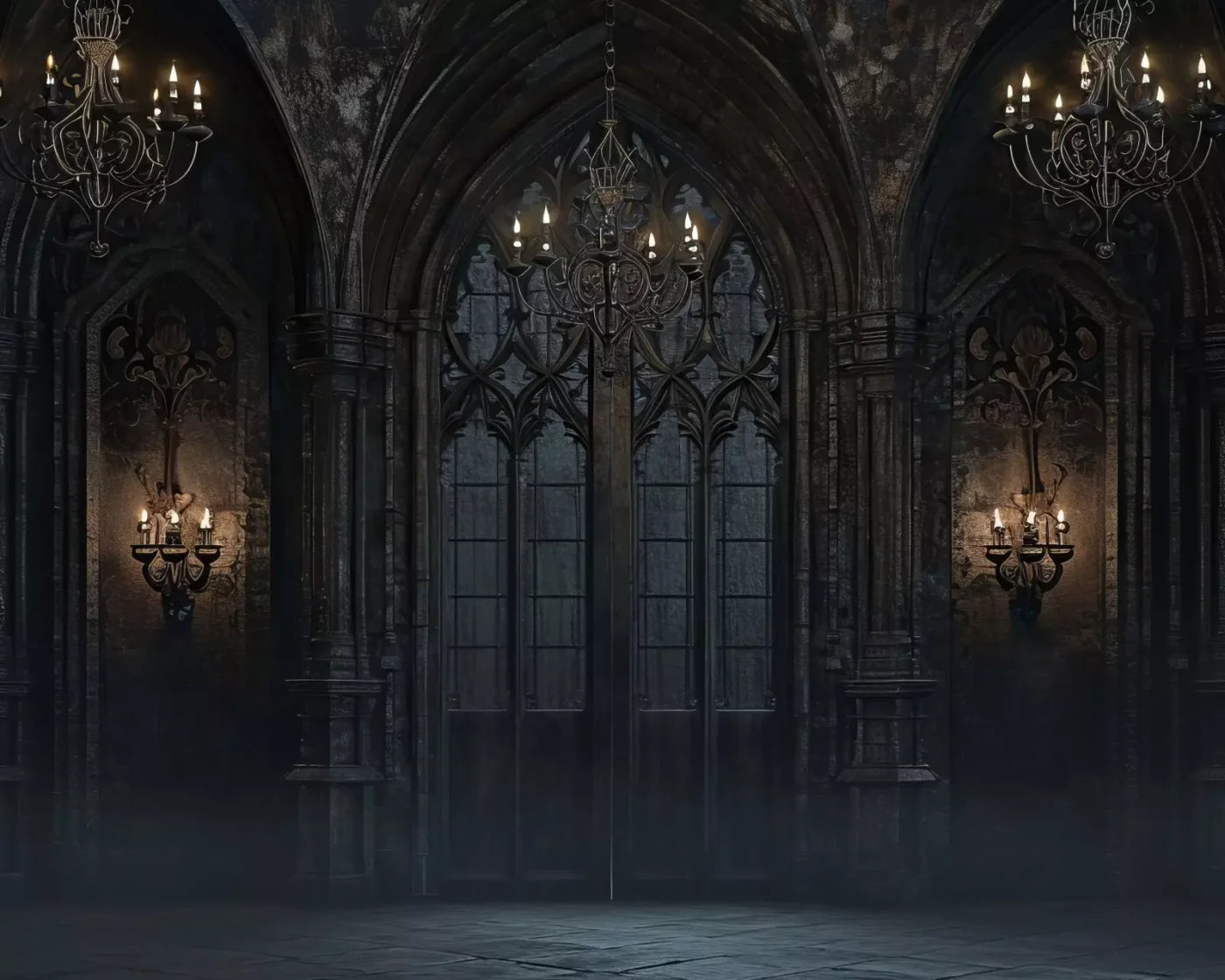 Dark Castle Great Hall 10’X8’ Fleece (120 X 96 Inch) Backdrop