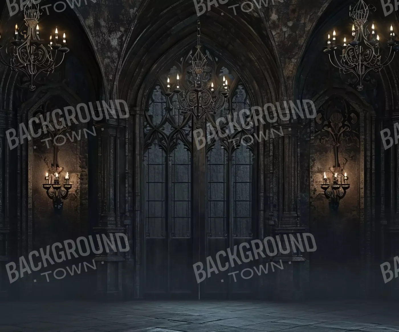 Dark Castle Great Hall 5’X4’2 Fleece (60 X 50 Inch) Backdrop