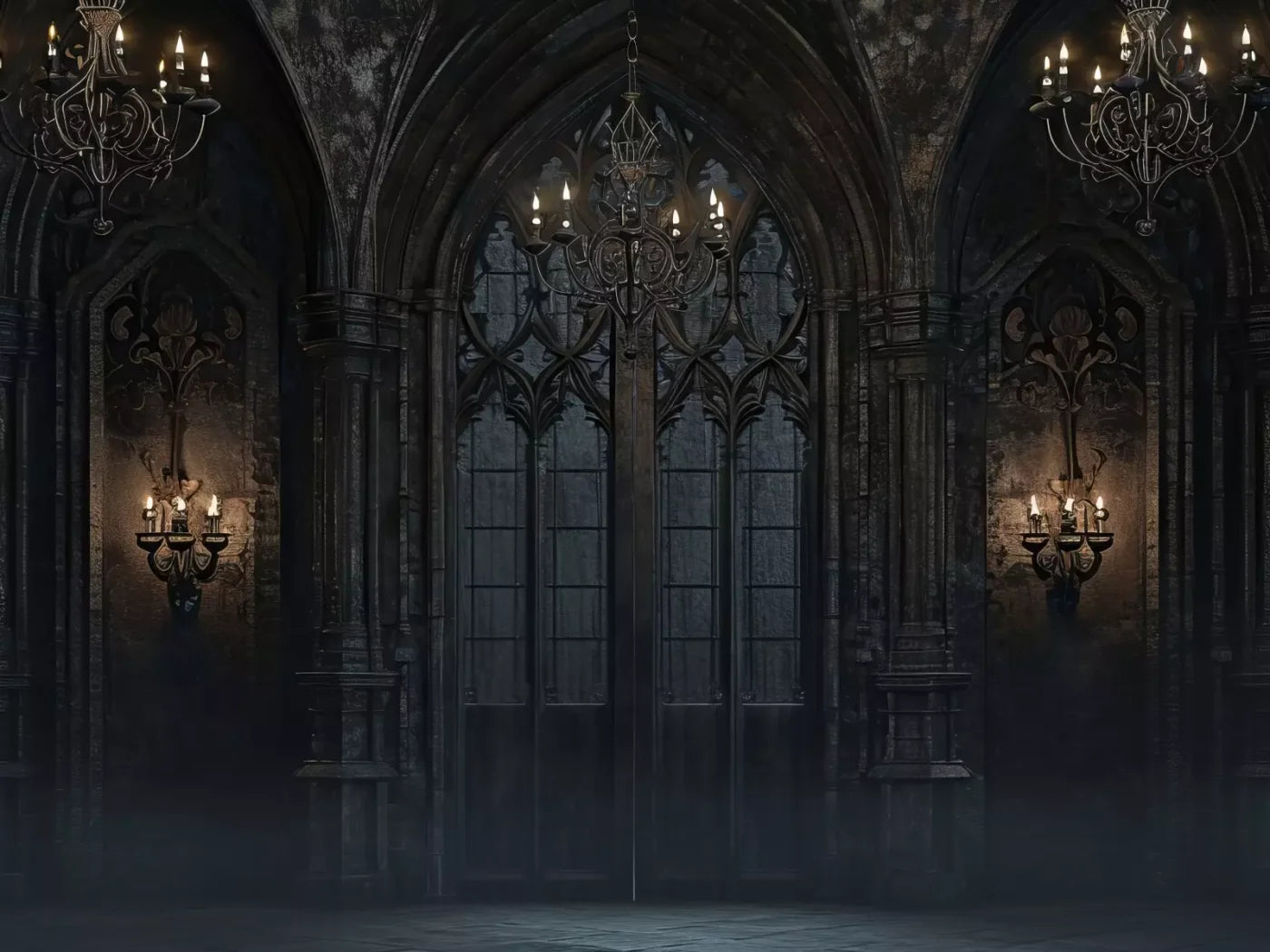 Dark Castle Great Hall 6’8X5’ Fleece (80 X 60 Inch) Backdrop
