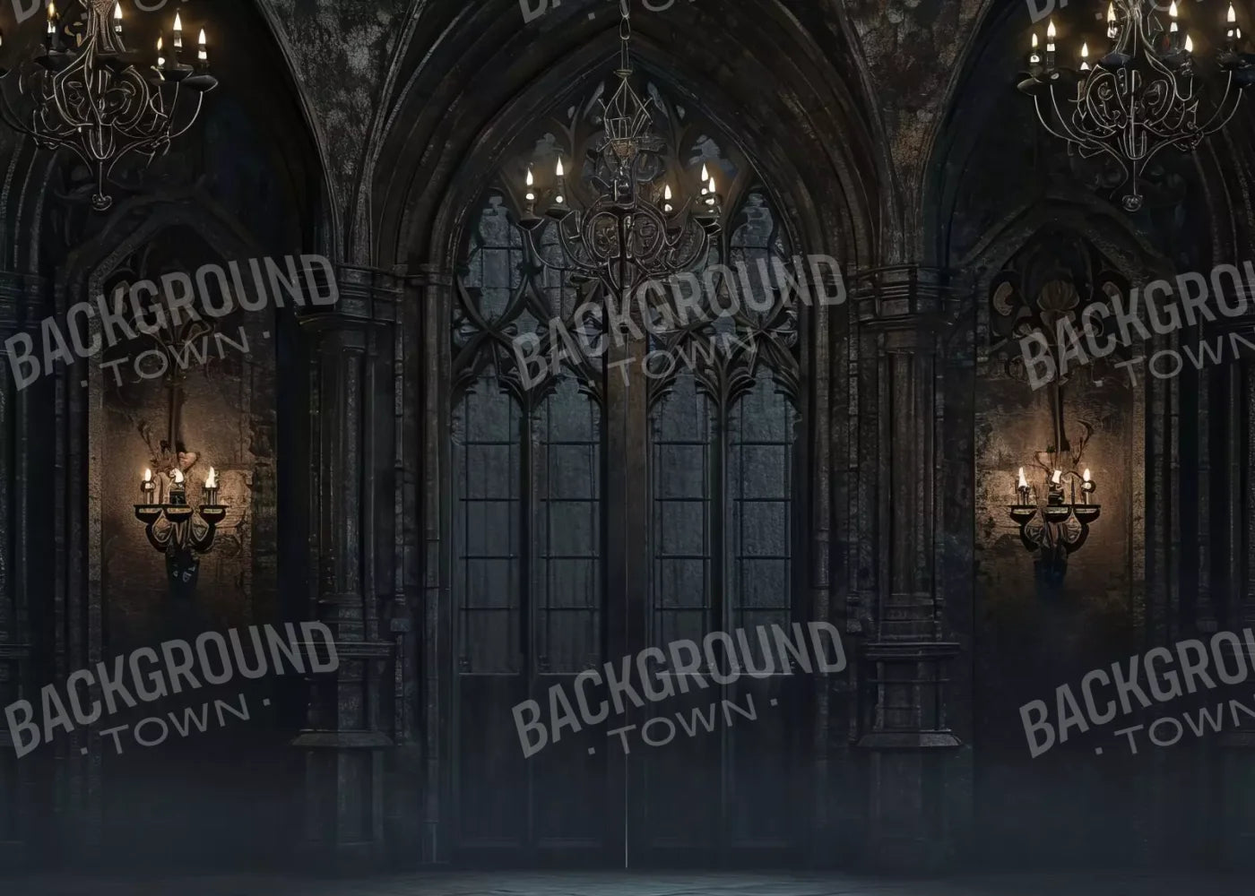 Dark Castle Great Hall 7’X5’ Ultracloth (84 X 60 Inch) Backdrop