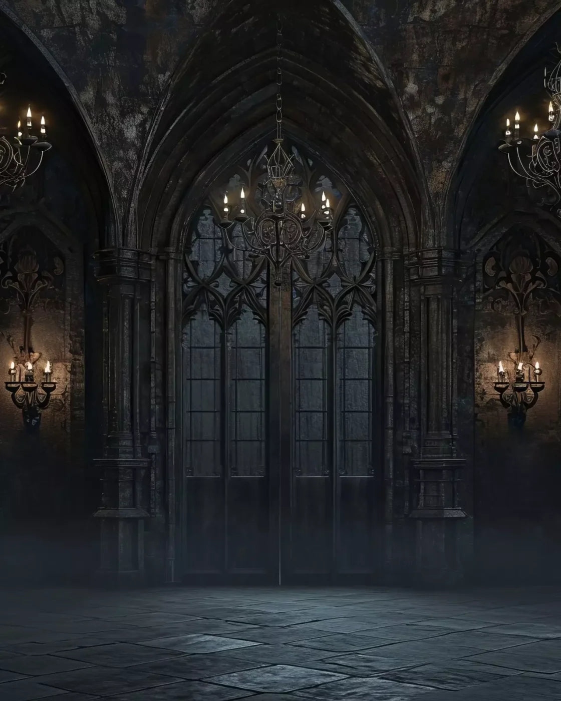 Dark Castle Great Hall 8’X10’ Fleece (96 X 120 Inch) Backdrop