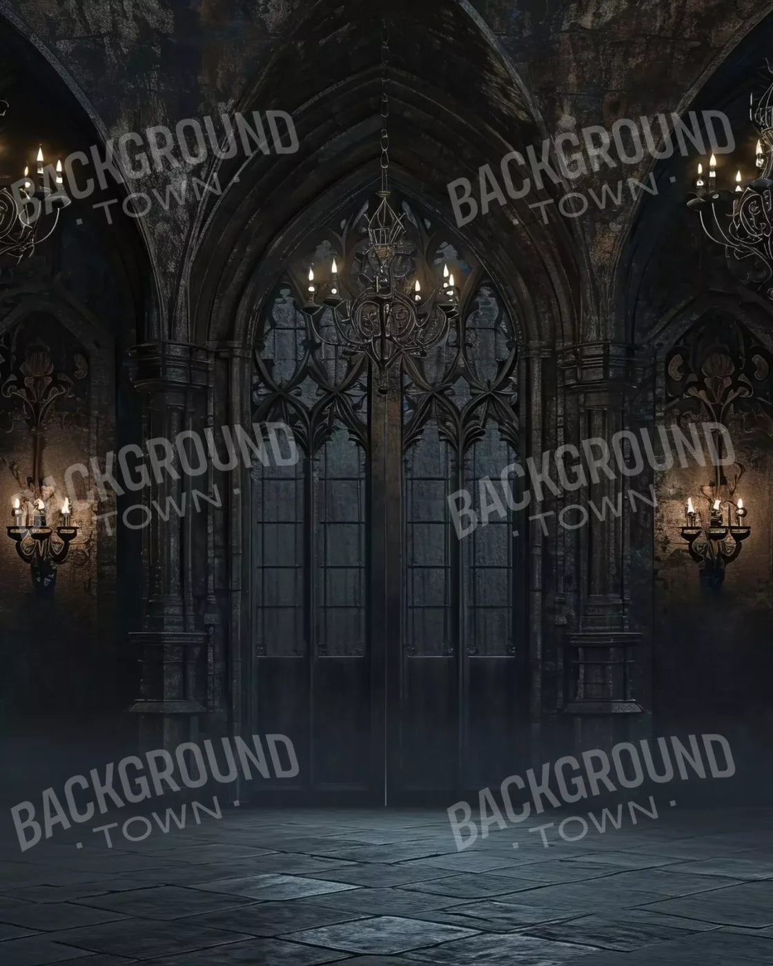 Dark Castle Great Hall 8’X10’ Fleece (96 X 120 Inch) Backdrop