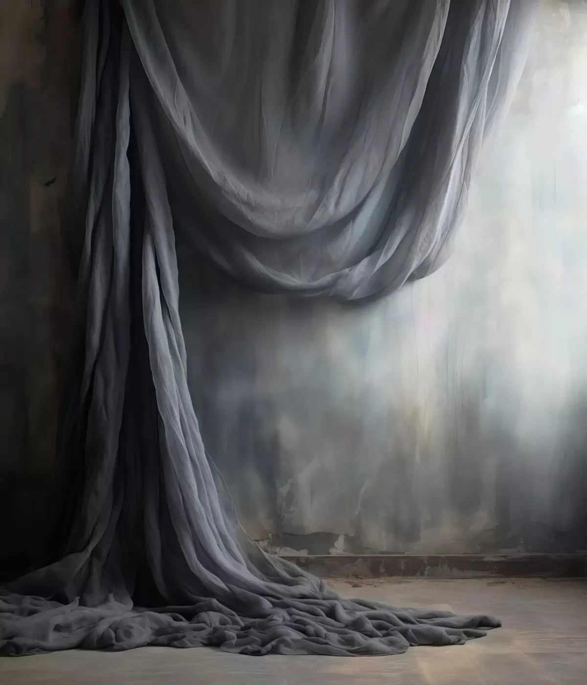 Chiffon Elegance Dark Charcoal 10X12 Ultracloth ( 120 X 144 Inch ) Backdrop