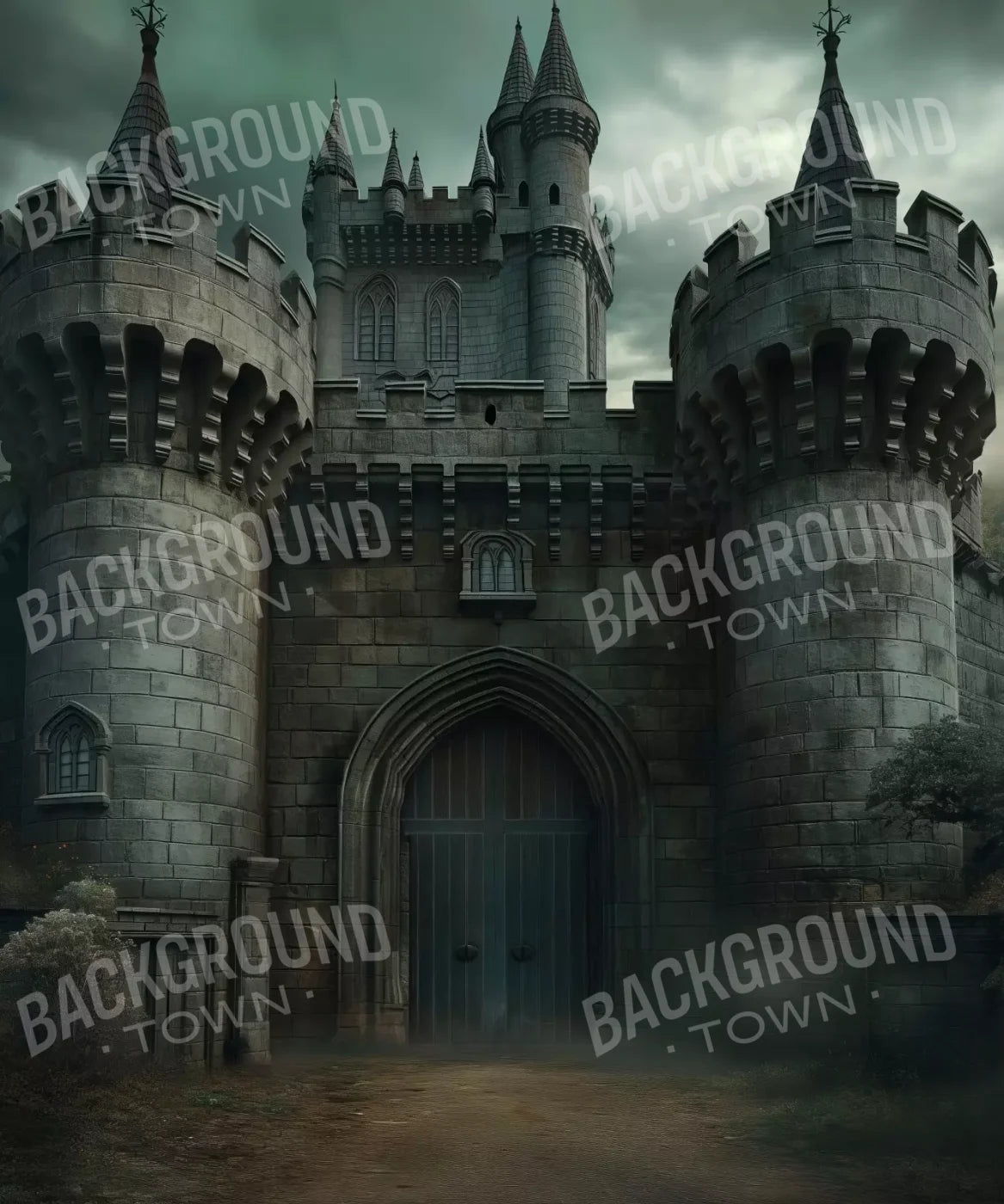 Dark Fairytale Castle 10’X12’ Ultracloth (120 X 144 Inch) Backdrop