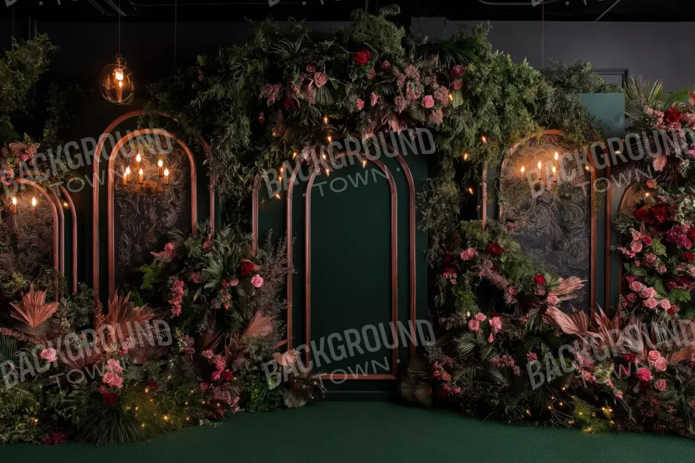 Dark Gothic Wedding Arch Ii 12’X8’ Ultracloth (144 X 96 Inch) Backdrop