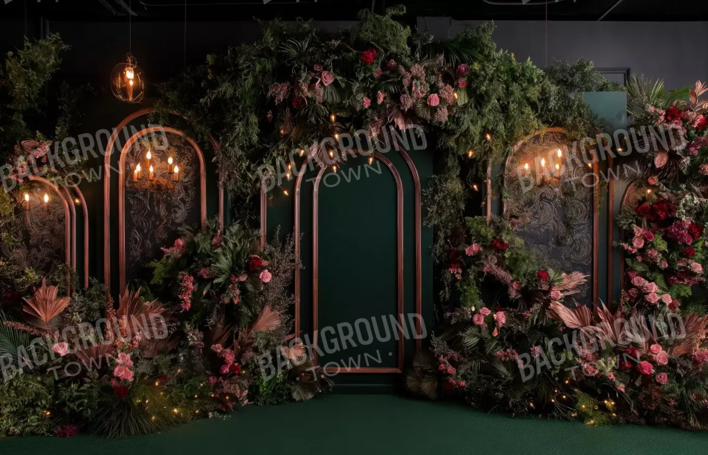 Dark Gothic Wedding Arch Ii 14’X9’ Ultracloth (168 X 108 Inch) Backdrop