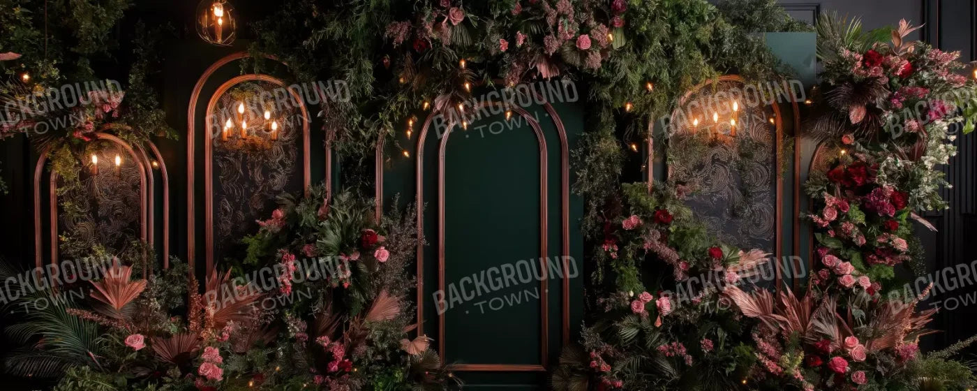 Dark Gothic Wedding Arch Ii 20’X8’ Ultracloth (240 X 96 Inch) Backdrop