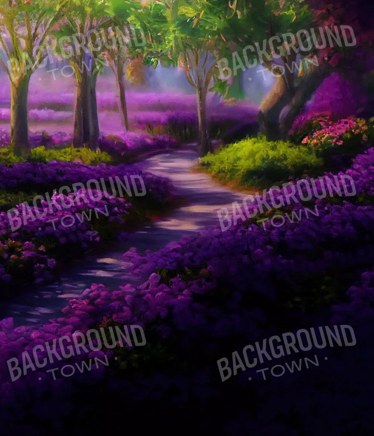 Lavendar Fields 10X12 Ultracloth ( 120 X 144 Inch ) Backdrop