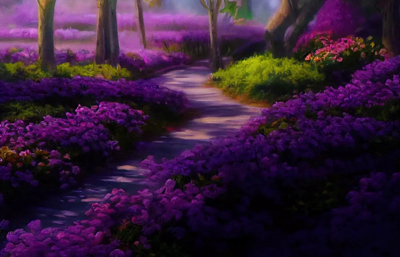 Lavendar Fields 12X8 Ultracloth ( 144 X 96 Inch ) Backdrop