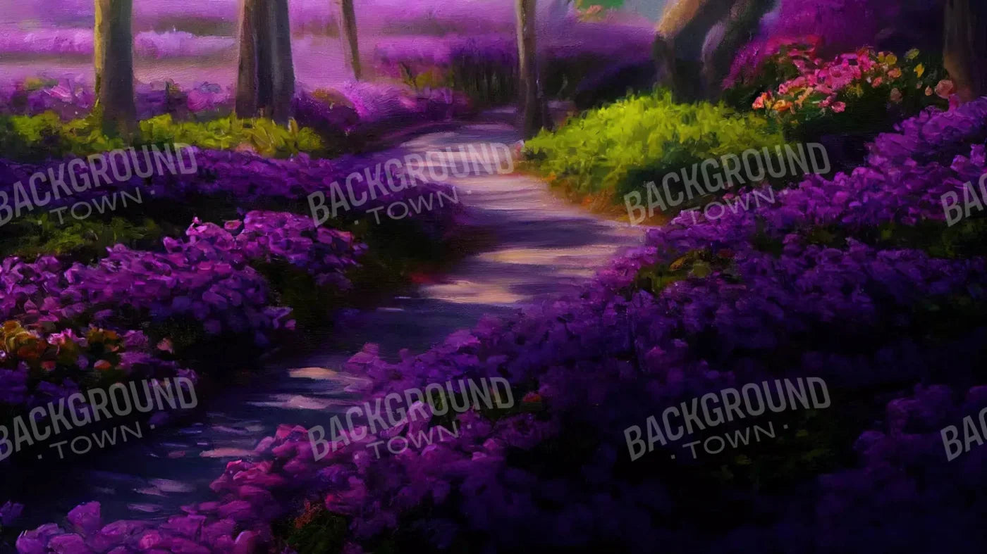 Lavendar Fields 14X8 Ultracloth ( 168 X 96 Inch ) Backdrop