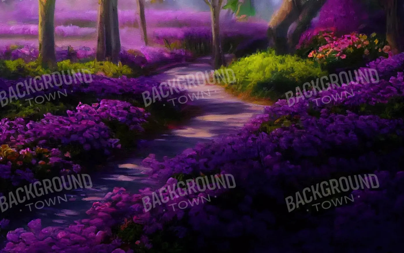 Lavendar Fields 14X9 Ultracloth ( 168 X 108 Inch ) Backdrop