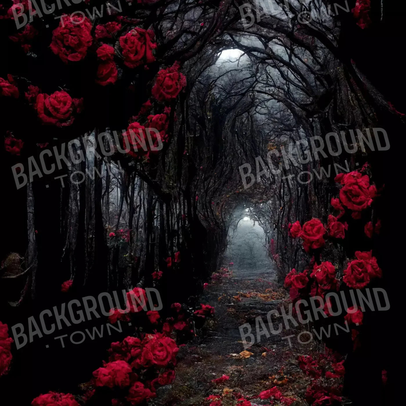 Dark Tunnel 8X8 Fleece ( 96 X Inch ) Backdrop